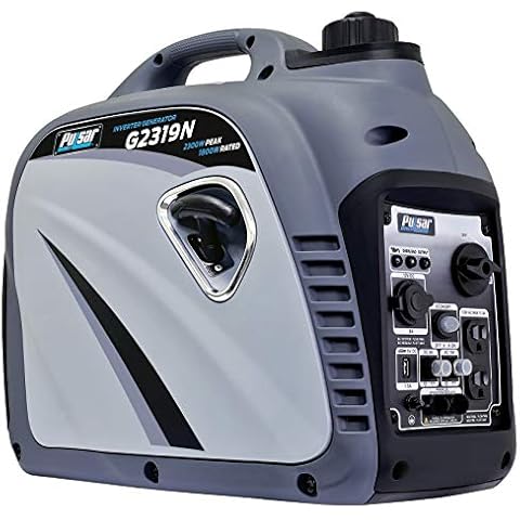 Pulsar 2,300W Portable Gas-Powered Quiet Inverter Generator With USB Outlet & Parallel Capability, Carb Compliant, G2319N Cover