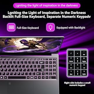 FUNYET Computer Portatile da 16 pollici,2026 Laptop con 16 GB di RAM, SSD da 512 GB, PC Portatile processore N95, Win 11Pro Notebook, 6000 mAh,IPS FHD 1920 * 1200, tastiera retroilluminata