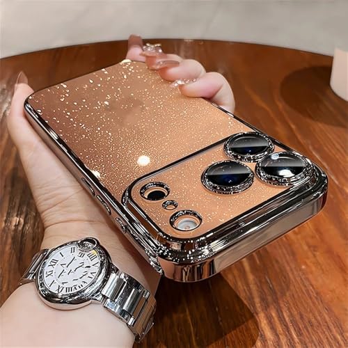 Coque fine à paillettes pour iPhone 12 Pro Max protégeant les lentilles