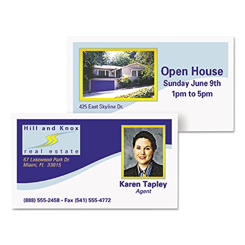 Tarjetas de visita sin imperfecciones Avery ave5871 para corregir bordes rasgados al imprimir 2