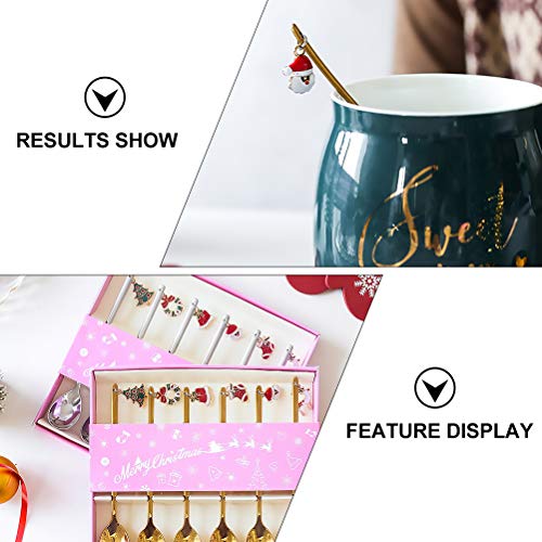 6 unidades colheres de café para misturar colheres para misturar colheres de aço inoxidável