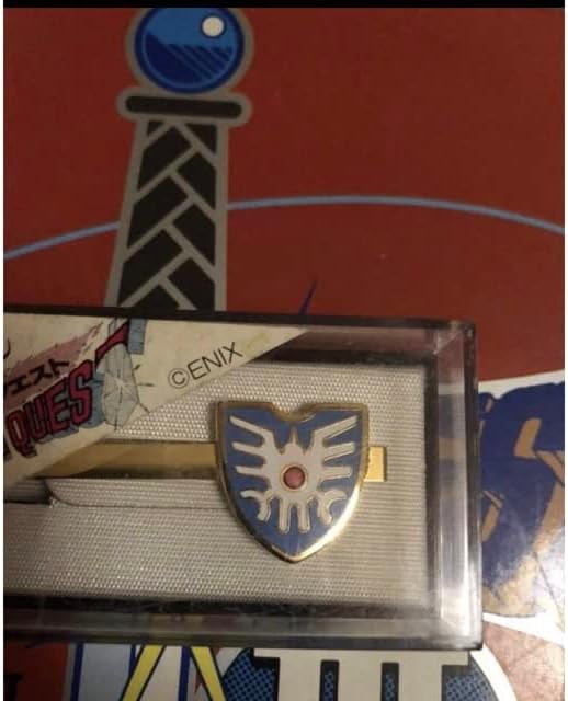 ドラゴンクエスト ドラクエ 当時物 ロトの盾 七宝焼 タイピン ネクタイ