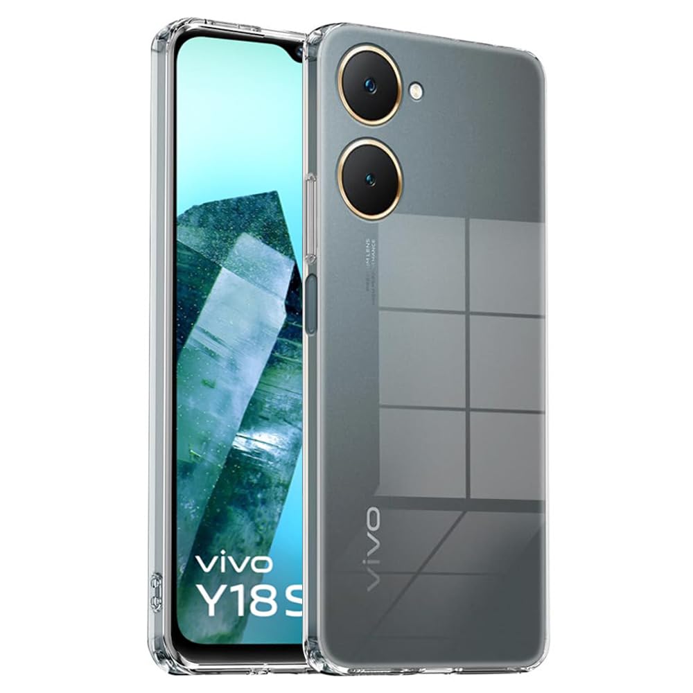 Amazon Brand- Solimo Basic Case for Vivo Y18 Y18e Y03 4G (Silicone_Transparent) (B0D3TP8SWK) Amazon Price History, Amazon Price Tracker