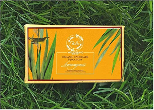 Image of Wellspring (Pack of 20) Nirol Natural Washing Laundry Soap Bar | Veg, Organic And Chemical Free| Baby Safe| For Sensitive Skin| Lemongrass Fragrance (2400 Grams)
