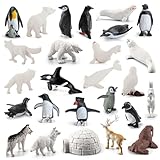 Design réaliste : chaque figurine est conçue avec des caractéristiques détaillées et des couleurs vives, garantissant une représentation réaliste des animaux polaires..Ces designs captivants suscitent non seulement un jeu imaginatif, mais encouragent également l'intérêt pour la faune et la conservation.