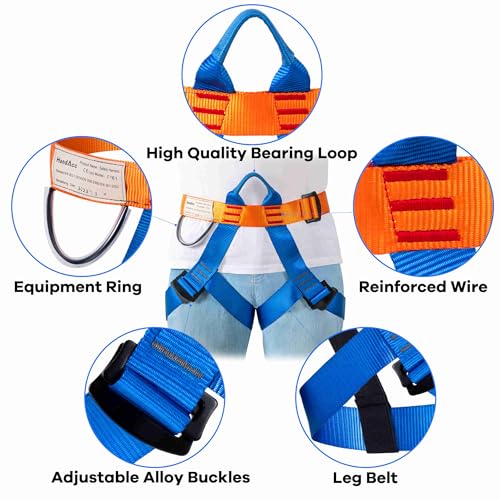 Safety Belt for Tree Climbing, Rock Climbing, Zipline - Half Body Guide Belt for Women, Men & Novices - Image 5