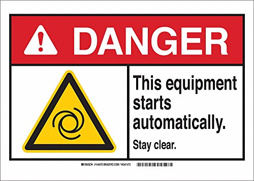 Panneau machine Brady 144070 autocollant blanc anti-usure