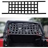 اكسسوارات رصيف الشحن الشبكي من JCar Mesh Roof Hammock الخارجية المتوافقة مع Jeep Wrangler 1987-2023 YJ TJ LJ JK JKU JL JLU JT ، أسود   