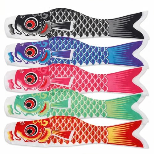 Ulable Drapeau de pêche à la Carpe 5 Couleurs 55 cm
