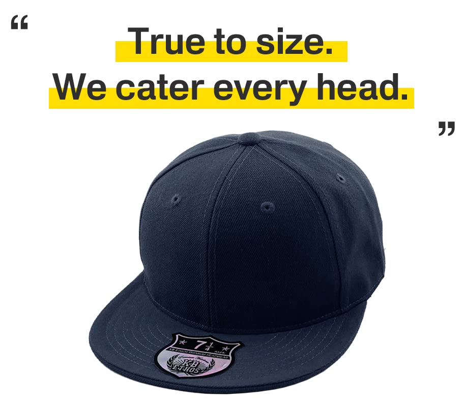 Image of KBETHOS Original 6 Panel Flat Brim True-Fit Fitted Cap