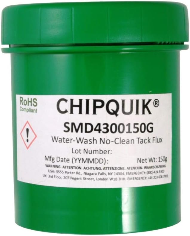 Tack Flux no-clean water-washable SMD4300 in 150 gram Jar