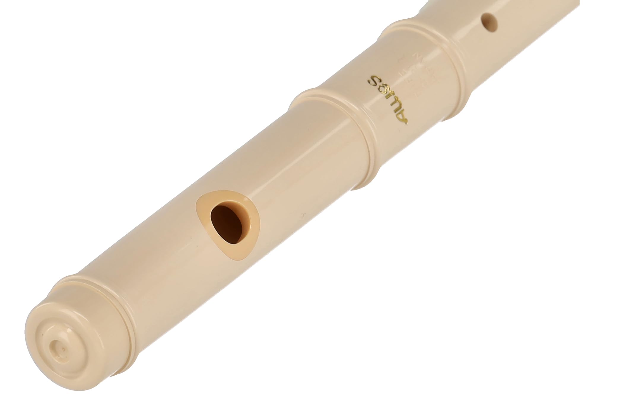 Aulos 700130 C-Fife Querflöte Symphony Mod.C-21 elfenbeinfarb.Doppelloch, inklusive Tasche
