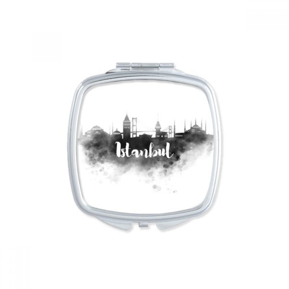 Miroir de poche nomade carré compact Istanbul pour sac à main