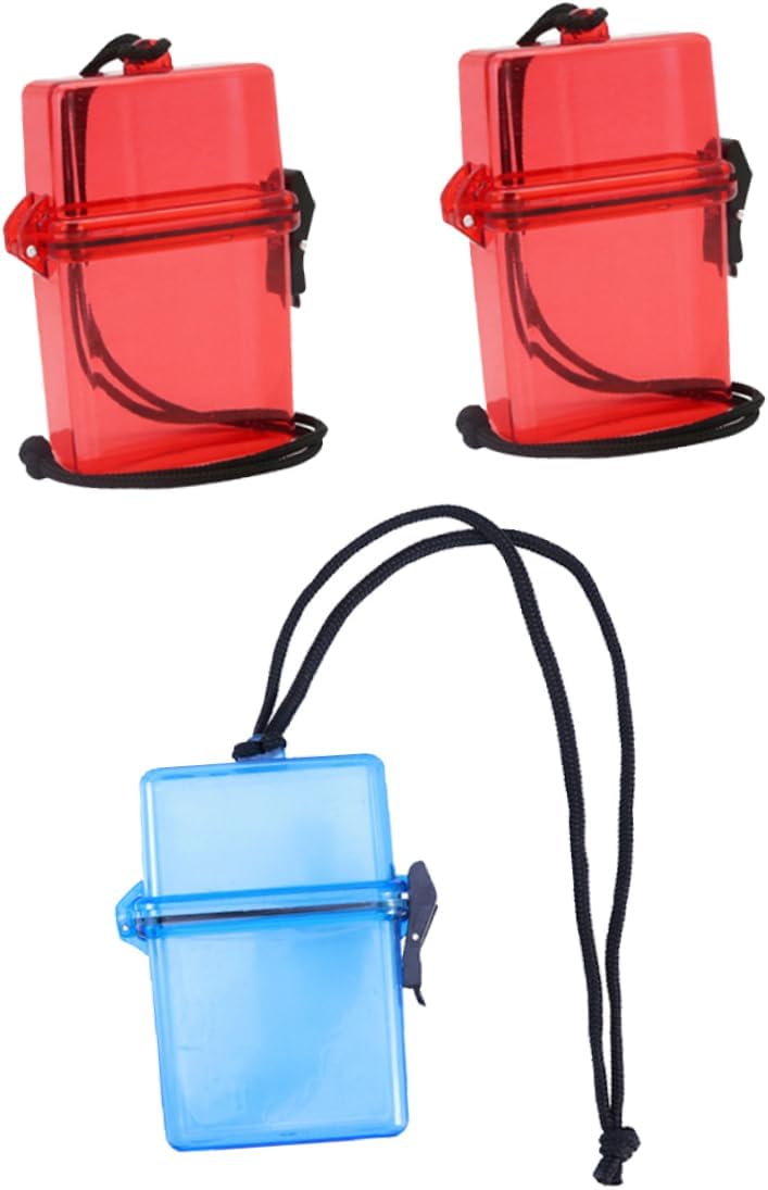 3pcs Dry Storage Box Compact Sealing Containers for Medicine Cigarettes and Earbuds Essential for Diving Camping and Outdoor Activities