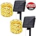 Produktbild Mpow Solar Lichterketten aussen, 200 LED Kupferdraht Lichter, Lichterkette Solar aussen Sternenlicht, IP65 wasserdicht Solar Lichterkette außen für Weinachten,Valentinstag,Hochzeit Fest Party -2 Stück