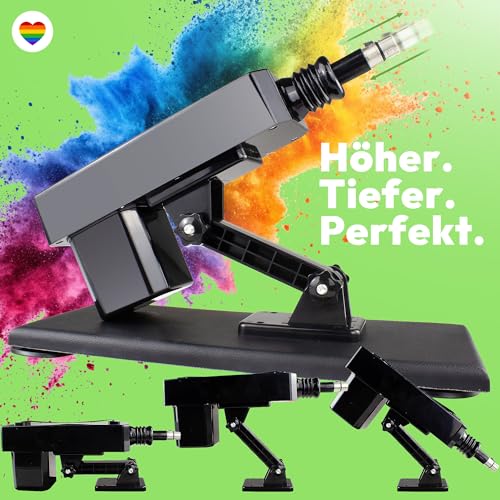 Automatische Elektrische Sexmaschine mit KI APP & Dildo Set, XLR-Stecker, Fickmaschine & Masturbationsmaschine für Sie & Ihn, Sexspielzeug für Paare, Vibrator Stoßfunktion, Sex Toy Extrem