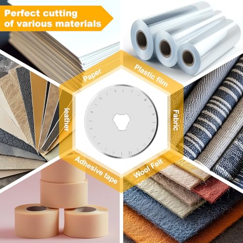 image for 10 PCS 45mm Rotary Cutter Replacement Blades SXUSOTG Ultra-Sharp and D