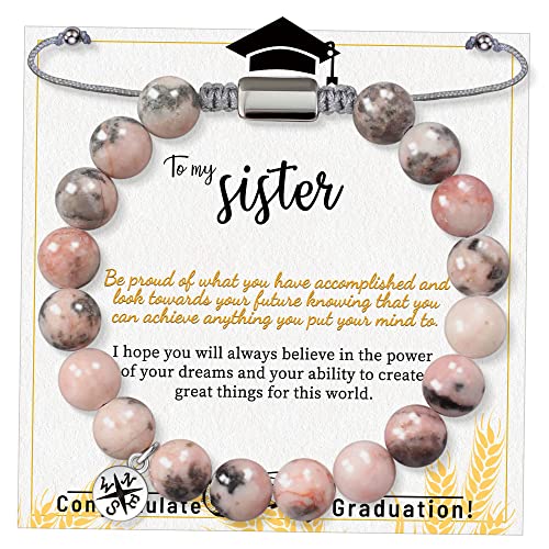 Stocking Stuffers for Teens, Christmas Gifts for Mom from Daughter Beaded Bracelets for Women Teen Girl Gifts Adjustable Charm Link Bead Birthday Graduation Gift for Her Girlfriend Sister
