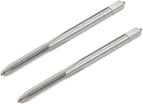 uxcell Macho de la máquina #6-40 UNF Rosca 2B Clase 3 Flautas Tornillo de acero de alta velocidad roscado herramienta de roscado 2pcs