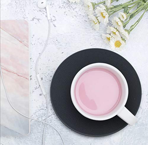 4 sottobicchieri in vinile design in gomma