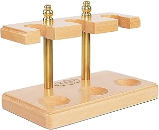 パイプスタンド 木製パイプタバコスタンド ユニバーサルタバコパイプラック 垂直 3/4/5本のタバコパイプ用 取り外し可能 パイプラック ディスプレイスタンド デスクトップ装飾用 喫煙者またはコレクター 安全で実用的 タバコ パイプサポート (3本,A)