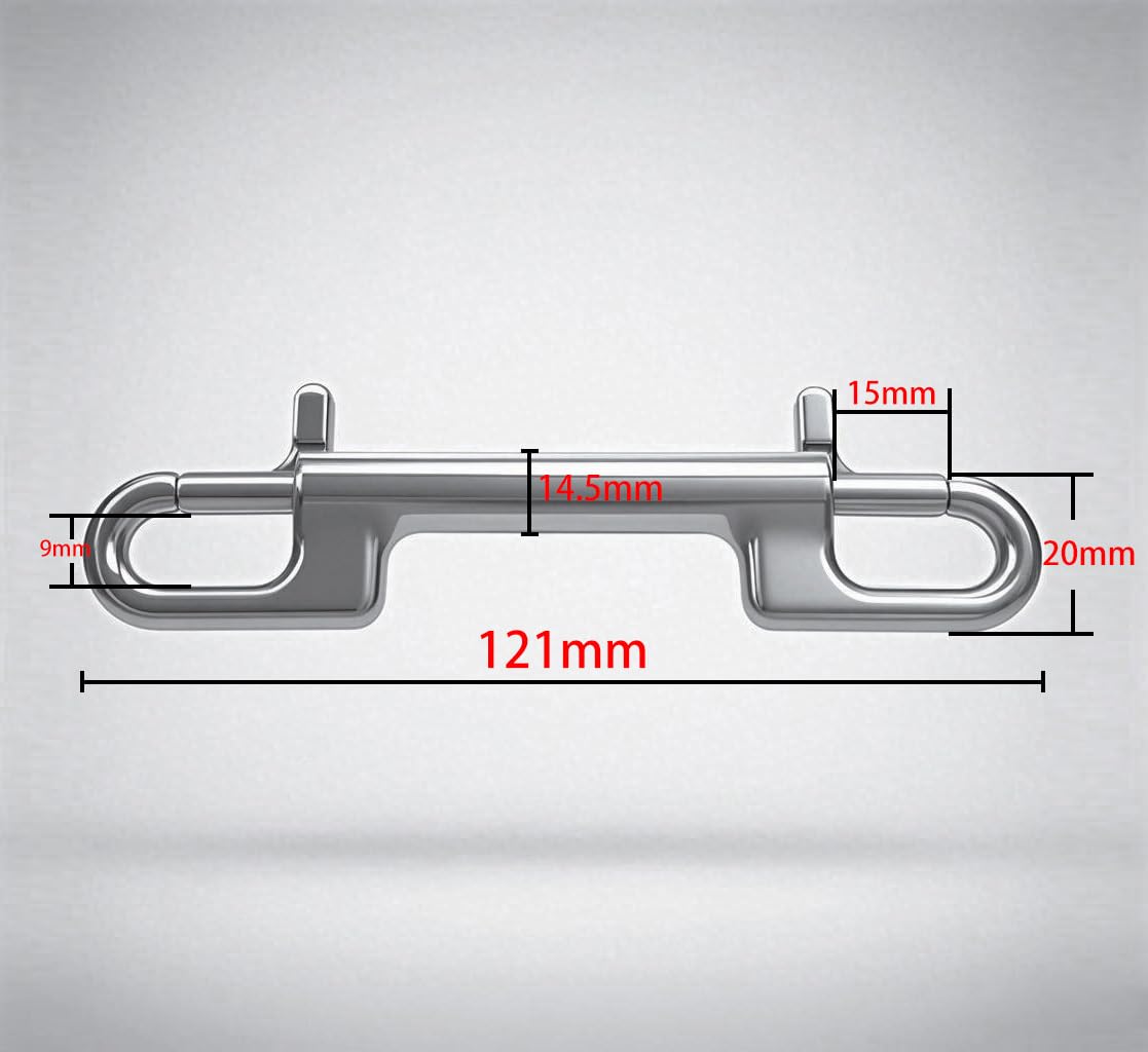 Heavy Duty Double Ended Bolt Snap Stainless Steel Double Ended Snap Clips Double Eye Bolt Snap Hooks Buckle Chain Diving Clips