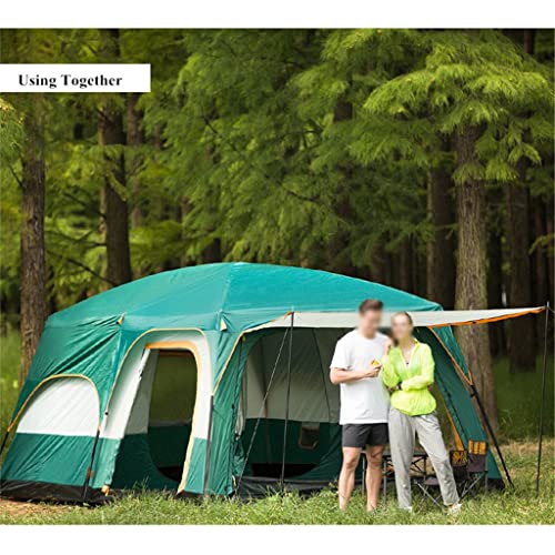 Carpa grande de camping doble capa impermeable miniatura 6