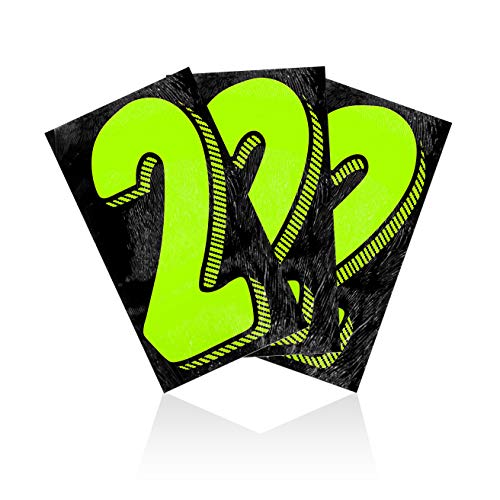 7 1/2 Pricing Numbers for Car Dealers 3 Dozen (Green/Black, #2)
