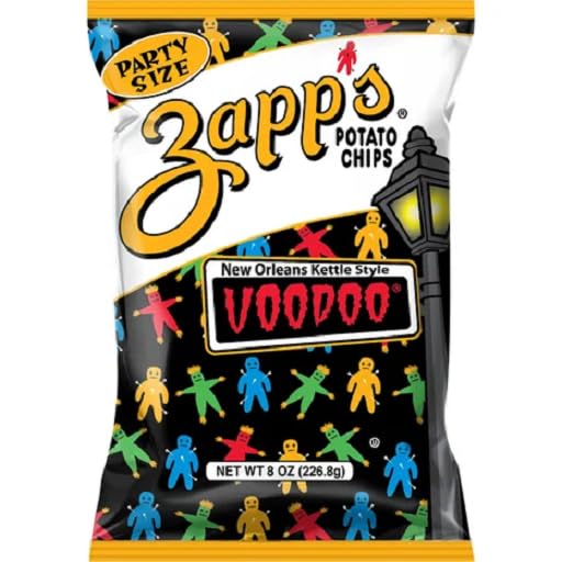 Zapp's New Orleans Kettle Style Voodoo Potato Chips 8 oz. Party Size Bag (3 Bags) image 3