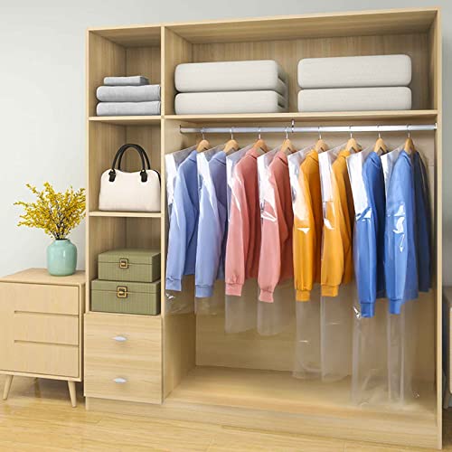 Housse de vêtement anti-poussière PE imperméable pour robe et manteau x5