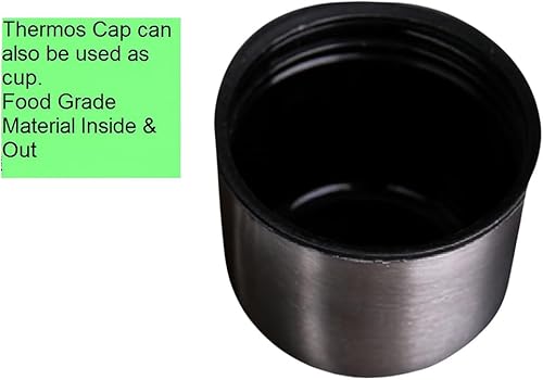 Miniatura 8 de Pequeño termo de café de 16.9 onzas líquidas | Botella de agua térmica para té, bebidas calientes y frías, acero inoxidable sellado al vacío, termo