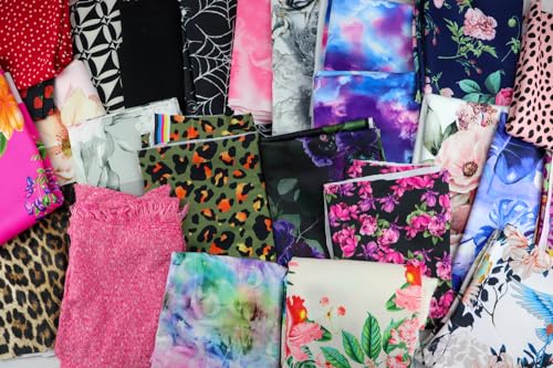 Fabric Lucky Dip Bundle | Scuba, Chiffon, Spun Polyester, Ve