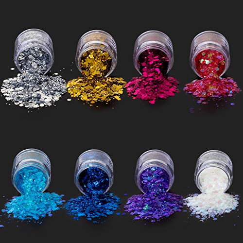 Naler Glitzer Sequin Chunky Glitter für Gesicht Nägel Make-Up Glitzer Kosmetik Glänzendes Paillette für Festival… – Bild 3