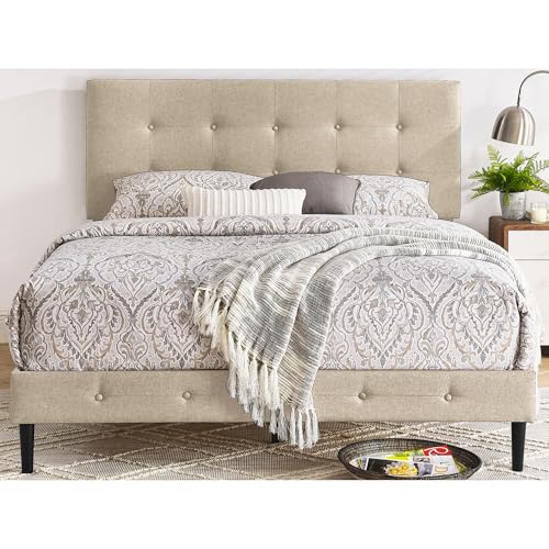 Decoro Cambridge Upholstered Wooden Platform Bed...