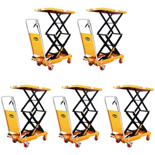 APOLLOLIFT Double Scissor Hydraulic Lift Table/Cart 770lbs Capacity 51