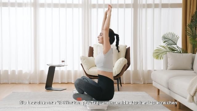 Bild 6 - MERACH Vibrationsplatte, Leistungsstarke Vibrationsplattform für Ganzkörpertraining, Muskelaufbau und -formung, Automatische Geschwindigkeitsregelung, Eingebauter Bluetooth-Lautsprecher