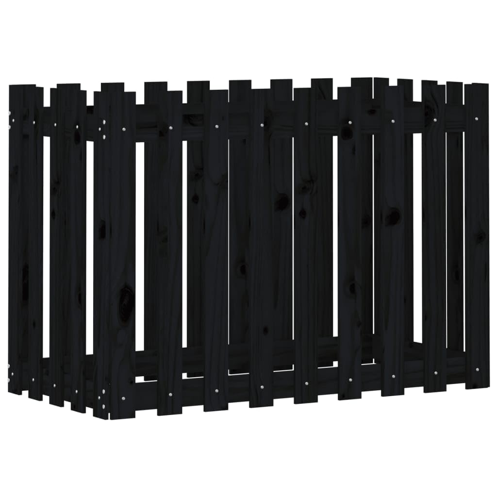 Macetero de pino macizo, 40 x 40 x 39 cm, de madera, para jardín, balcón, terraza, profundo para plantas, verduras, hierbas, flores, material natural con aspecto rústico,