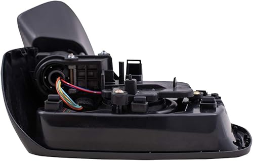 Miniatura 7 de Brock Espejo lateral eléctrico de repuesto para pasajeros con cubiertas negras listas para pintar y texturizadas, compatible con Impreza 2017-2020