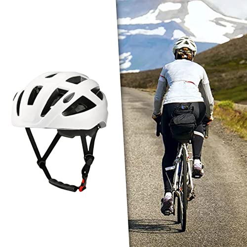 Casco de bicicleta cómodo que no da calor gracias a su carcasa transpirable blanca 6