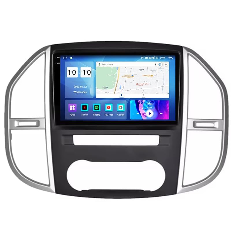 Autos Sistema De Navegación para W447 Vito 3 2014-2020 9 Inch,Pantalla Grande Android con Control Central GPS Y Radio Bluetooth Integrada,8 Core 4G+WiFi 4G+64G
