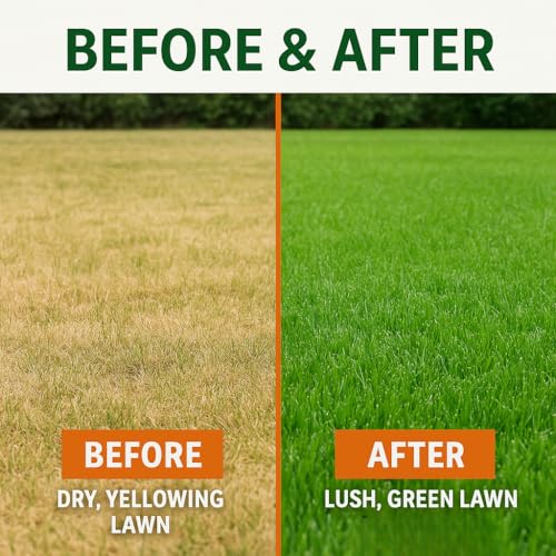 GS Plant Foods Green Envy Liquid Lawn Food – Fall & Winter Lawn Prep Fertilizer for Strong Roots and Resilient Grass, Suitable for Organic Growing (1 Gallon)