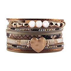 Heart leather bracelet