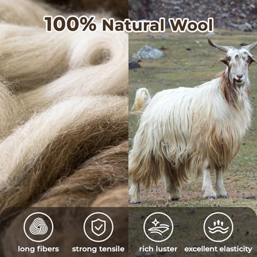 jxgzyy Handwoven Wool Area Rug 5×7 100% Natural Wool Floor Carpet by jxgzyy - Used condition - Image 4