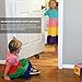 Big Door Stopper Heavy Duty Wedge Rubber Door Stop Works on All Floor Surfaces Height up to 1.9 Inches Non-Scratching Doorstops Special for Home Office School Heavy Door (4 Packs, Black)