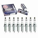8 pc NGK Iridium IX Spark Plugs compatible with Nissan Titan 5.6L V8 2004-2015