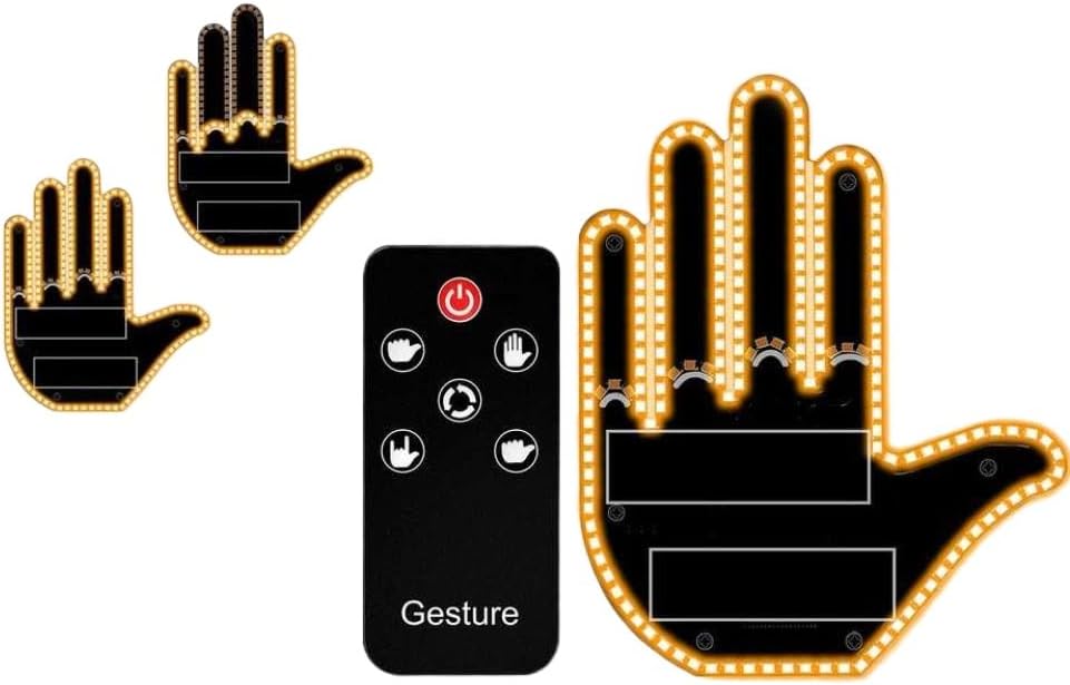 LED Decorative Light with Remote Control Compatible with Automotive Vehicles(Emitting Color: Male Style)