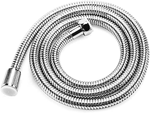 Cenipar Shower Hose 59in(4.9 feet) with Two Solid Brass G1/2 Connectors and Nuts 360-Degree Kink-Free Design Replace Handheld Shower Hose Extension Pipe