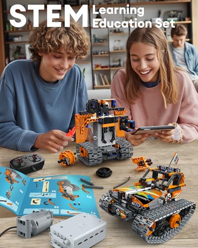 Opmind 5-in-1 STEM Remote Control Building Kit - 392PCS, Gift for Boys 8-12 - Image 5