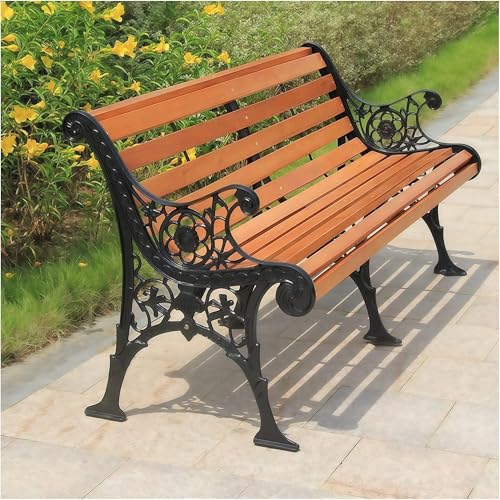 Listones de repuesto para banco de jardín con kit de fijación, listones de madera para una fácil reparación de bricolaje, cómoda actualización de piel al aire libre, resistente a la intemperie y