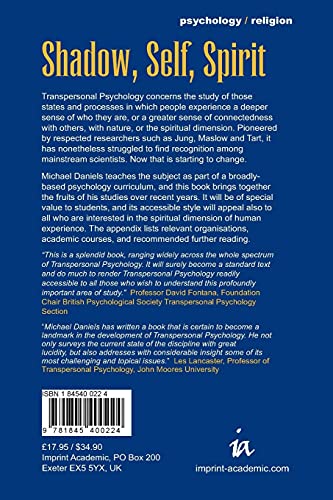 Shadow, Self, Spirit: Essays In Transpersonal Psychology #TOP1